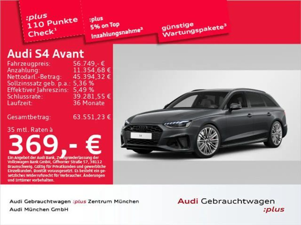 Audi S4 TDI Tiptr. ACC/HuD/Navi+