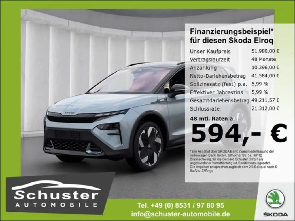 Skoda Elroq RS 4x4*AHK 360°Kam el.Sitze+Massage CANTON
