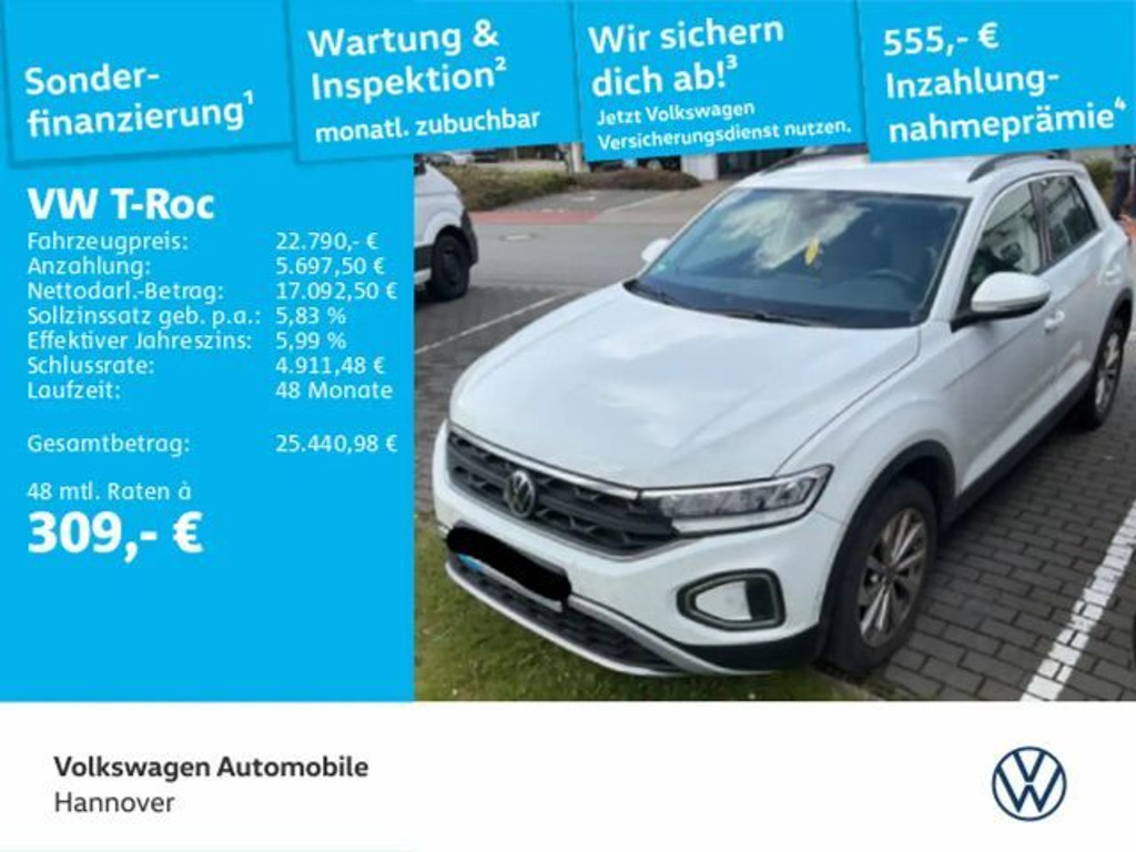 Volkswagen T-Roc DSG Life 1.5 TSI
