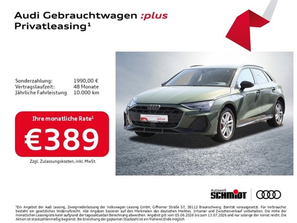 Audi A3 Sportback S-Line S-Tronic Hybride 45 TFSI