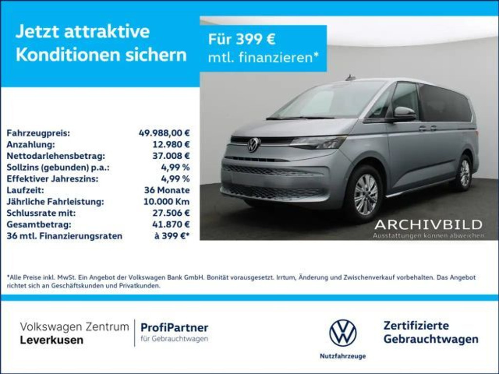 Volkswagen Multivan Lang T7