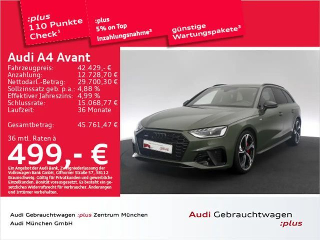 Audi A4 Quattro S-Line S-Tronic 45 TFSI