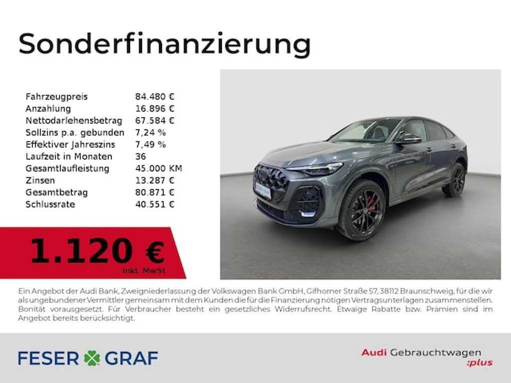 Audi Q5 Sportback Quattro S-Tronic Hybride