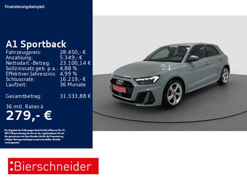 Audi A1 Sportback S-Line S-Tronic 40 TFSI
