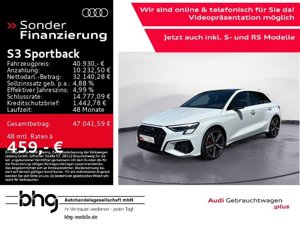Audi S3 Sportback Quattro S-Tronic