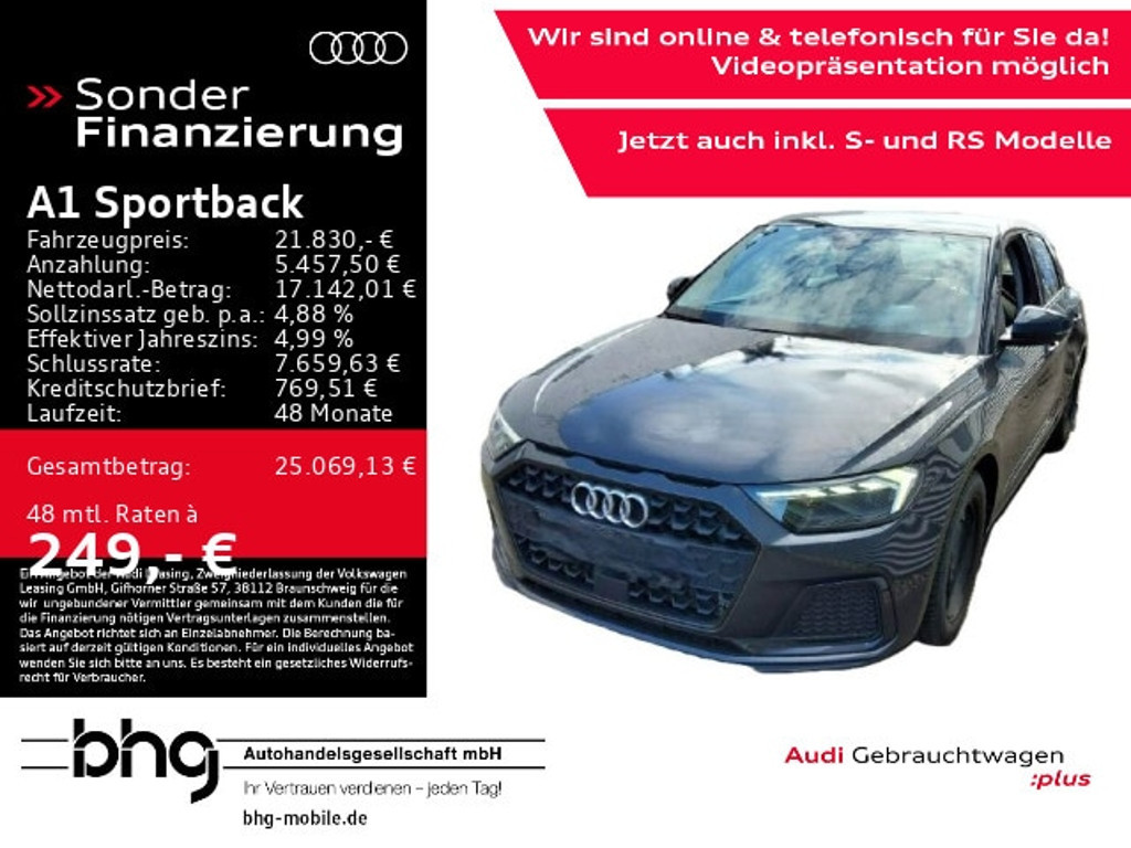 Audi A1 Sportback S-Tronic 30 TFSI