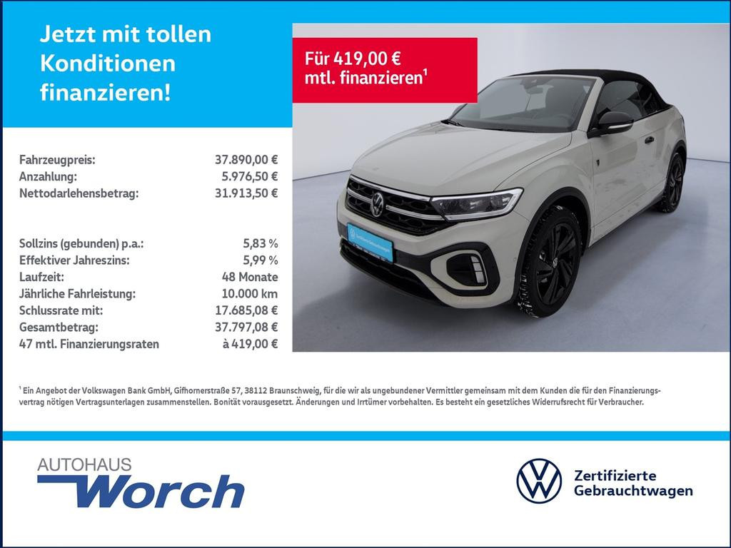 Volkswagen T-Roc DSG Cabriolet R-Line 1.5 TSI