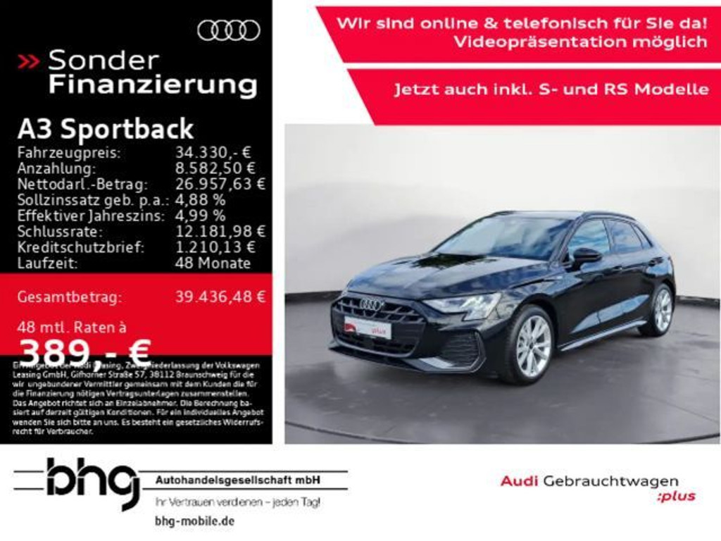 Audi A3 Sedan S-Line S-Tronic 35 TDI
