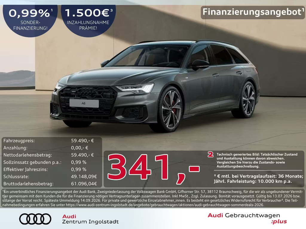 Audi A6 Avant Quattro S-Line Hybride 55 TFSI