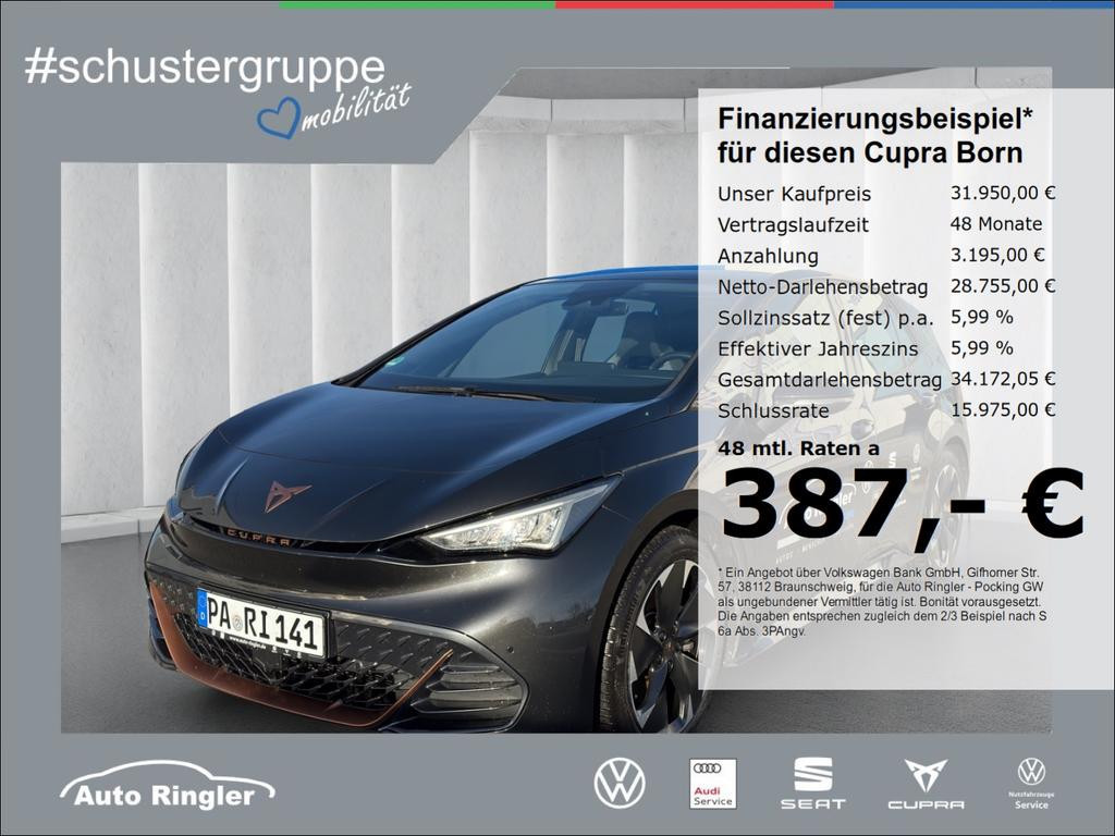 Cupra Born 231PS 82kWh*ACC Wärmepumpe el.Sitze+Massage