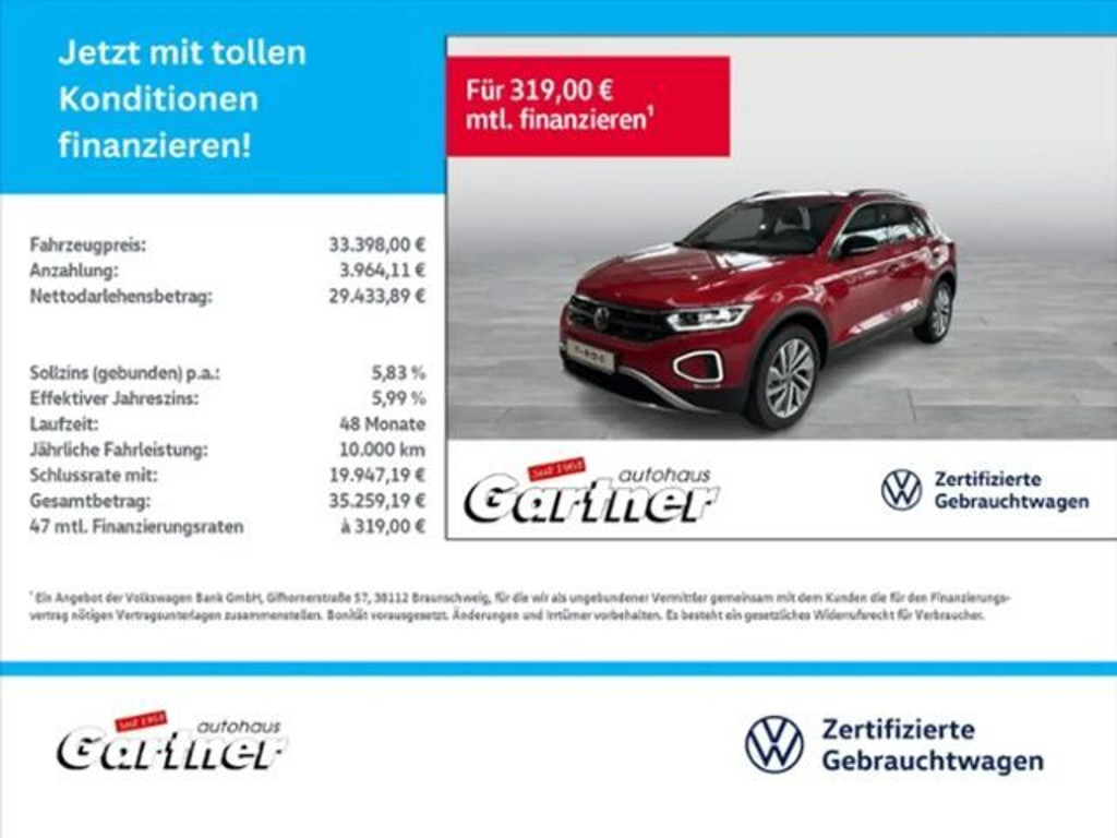 Volkswagen T-Roc DSG Plus 2.0 TDI