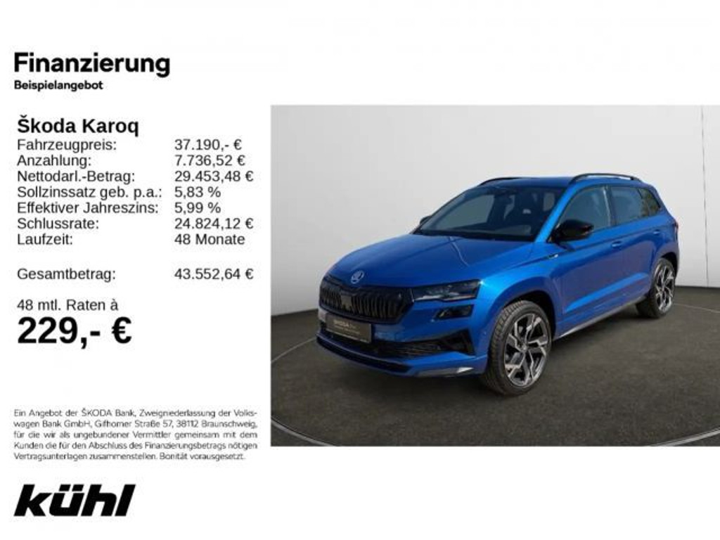 Skoda Karoq 4x4 Sportline 2.0 TSI