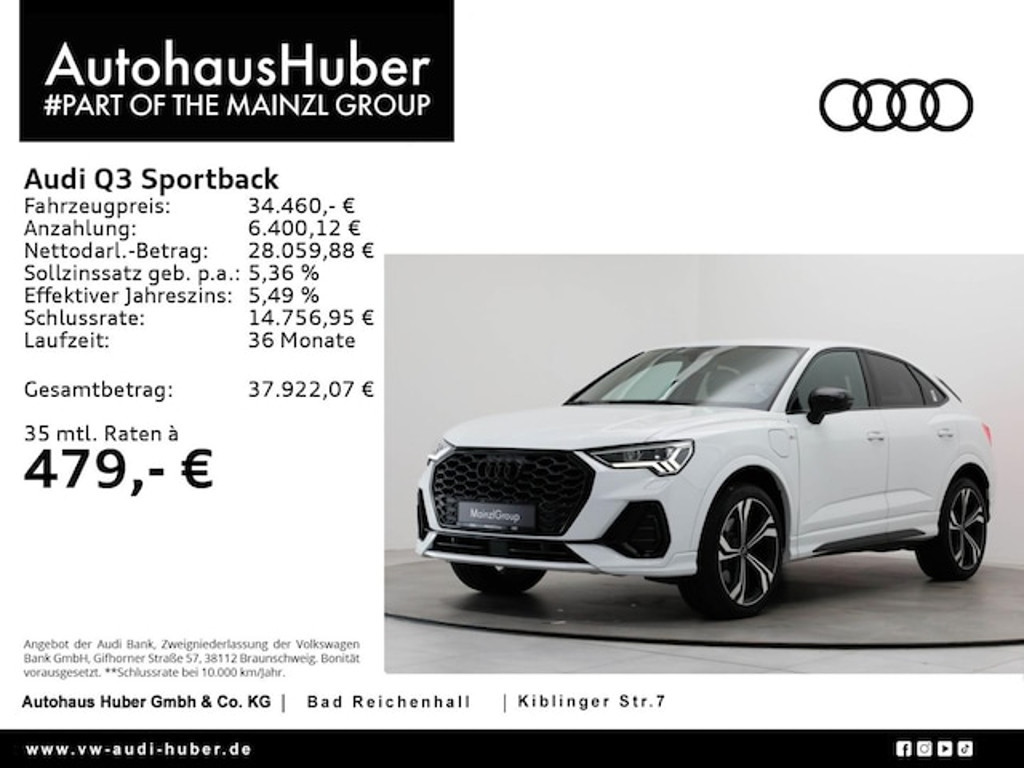 Audi Q3 Sportback S-Line S-Tronic Hybride 45 TFSI