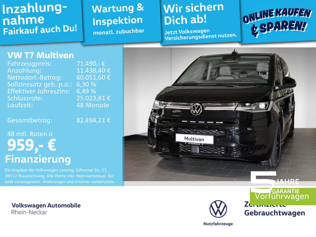 Volkswagen Multivan DSG Style 2.0 TDI T7