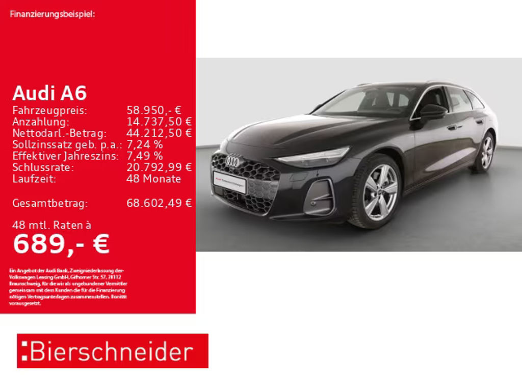 Audi A6 Avant Quattro S-Line Hybride