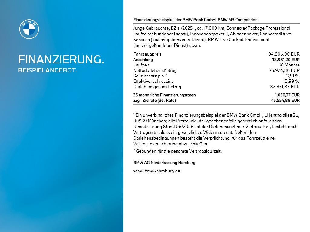 BMW M3 xDrive Competition Sedan