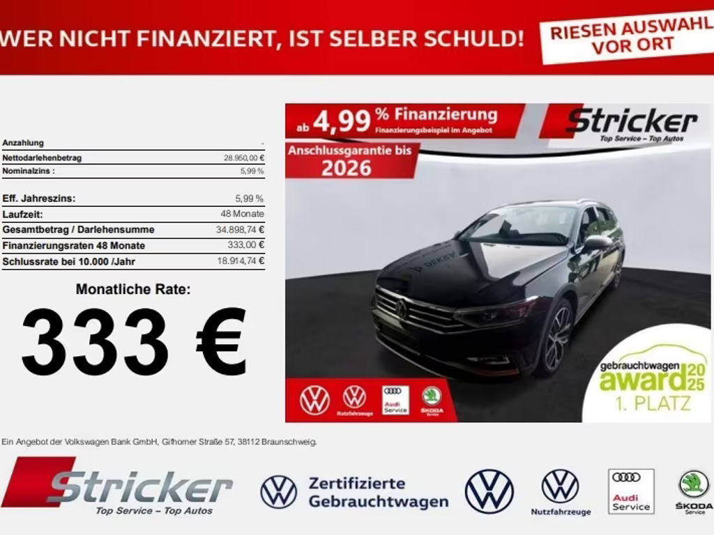 Volkswagen Passat AllTrack 2.0 TDI