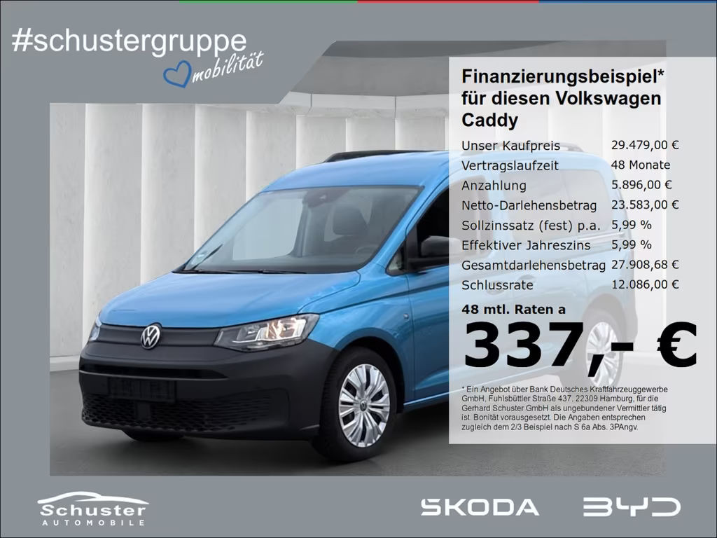 Volkswagen Caddy 5-Sitzer TDI*AHK Navi R-Kam digCockp Tempo