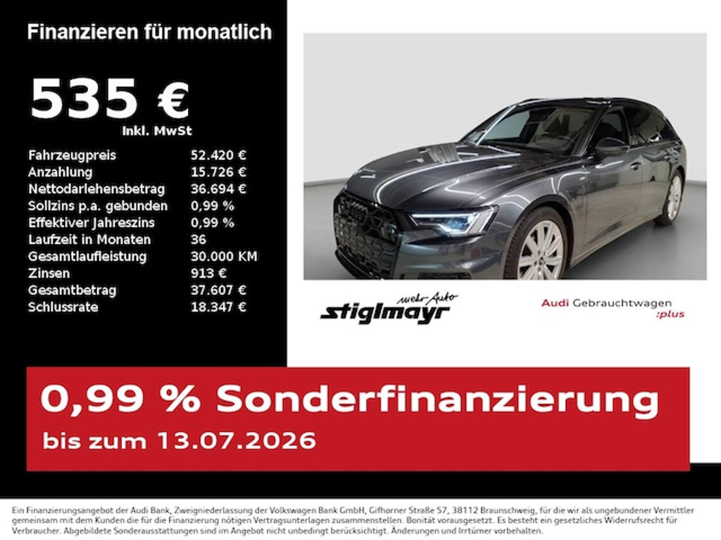 Audi A6 Avant Quattro S-Line S-Tronic Hybride 50 TFSI