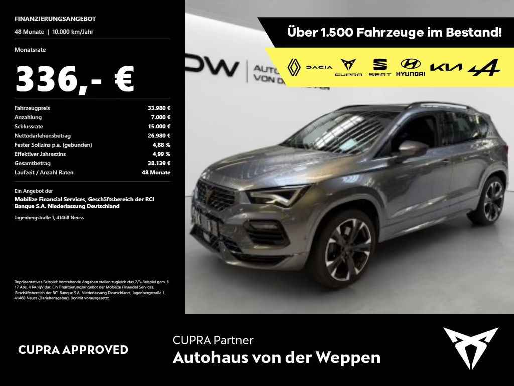 Cupra Ateca 4Drive 2.0 TSI VZ