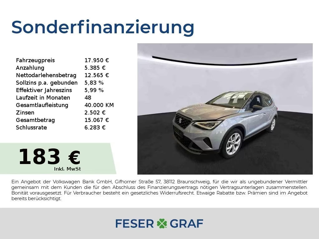 Seat Arona FR-lijn 1.0 TSI