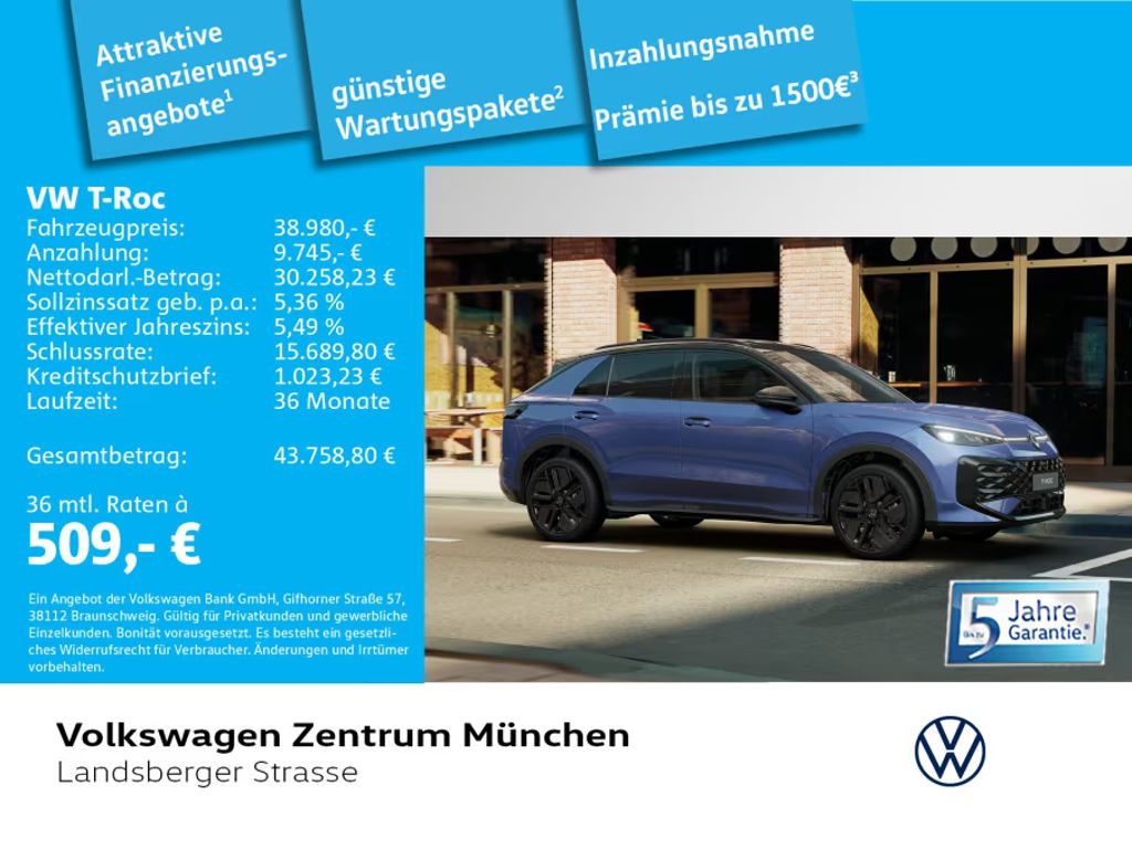 Volkswagen T-Roc R-Line IQ.Drive 1.5 eTSI