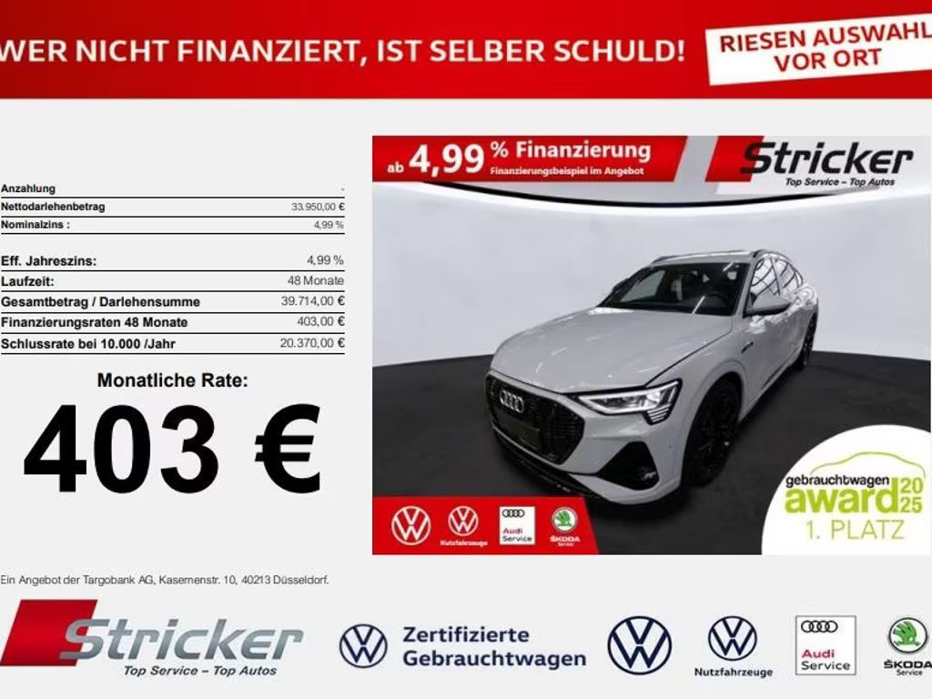 Audi e-tron Sportback Quattro S-Line 55