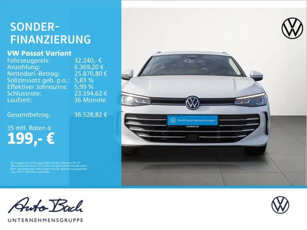 Volkswagen Passat Business DSG Variant 1.5 eTSI