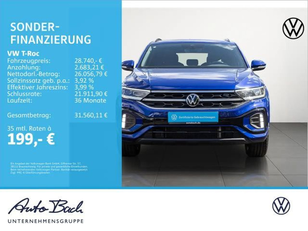 Volkswagen T-Roc DSG R-Line 2.0 TSI