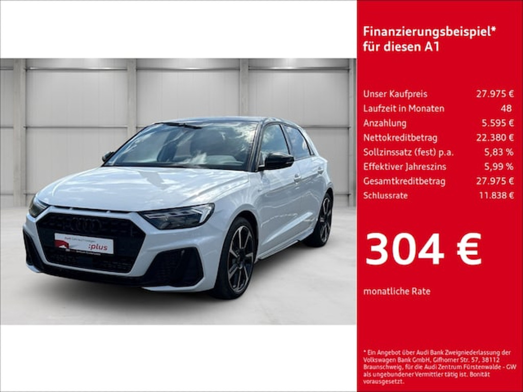 Audi A1 Sportback S-Line S-Tronic 40 TFSI