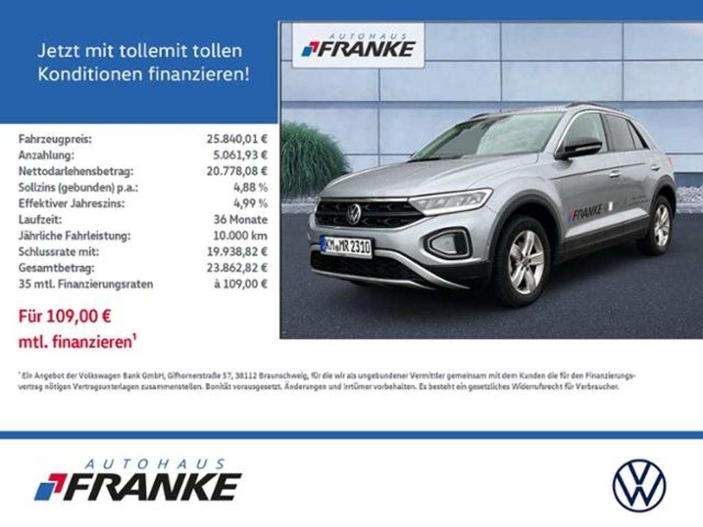 Volkswagen T-Roc 1.0 TSI