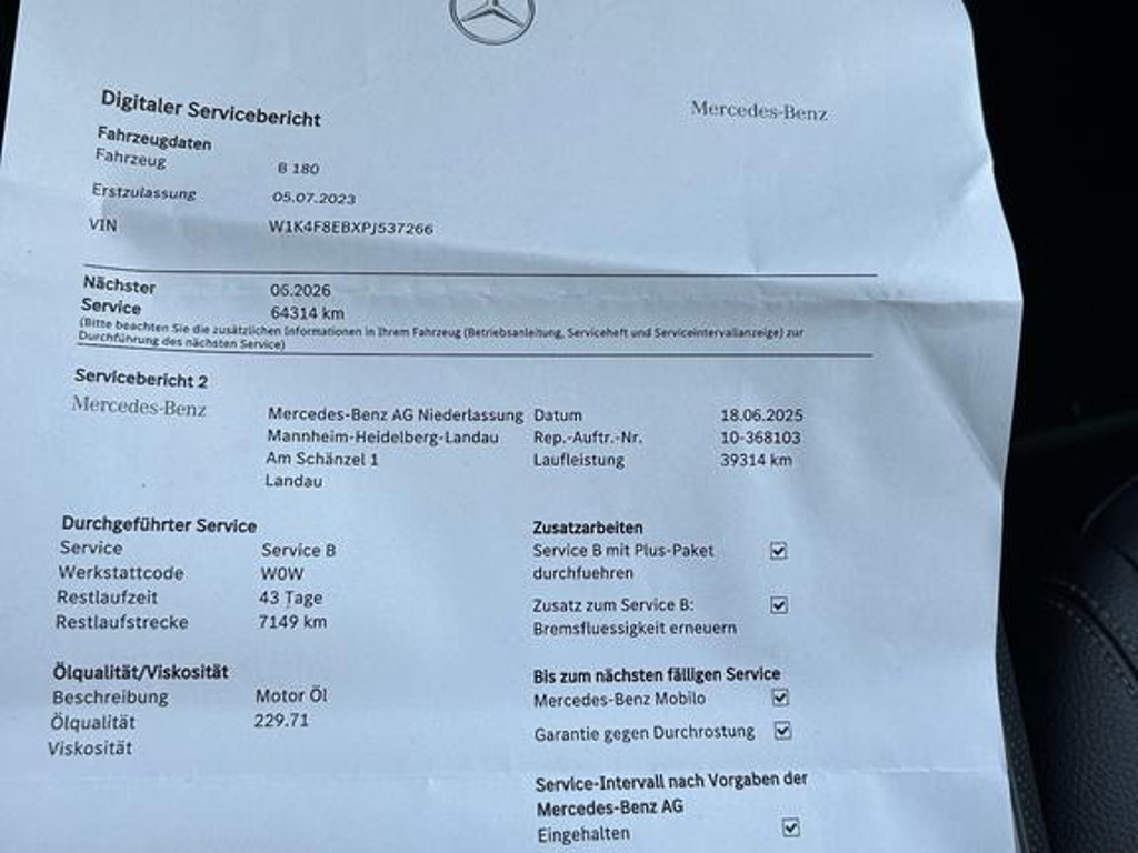 Mercedes-Benz B-Klasse