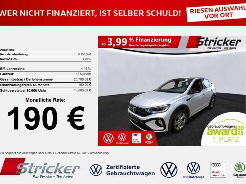 Volkswagen Taigo DSG Style R-Line 1.0 TSI