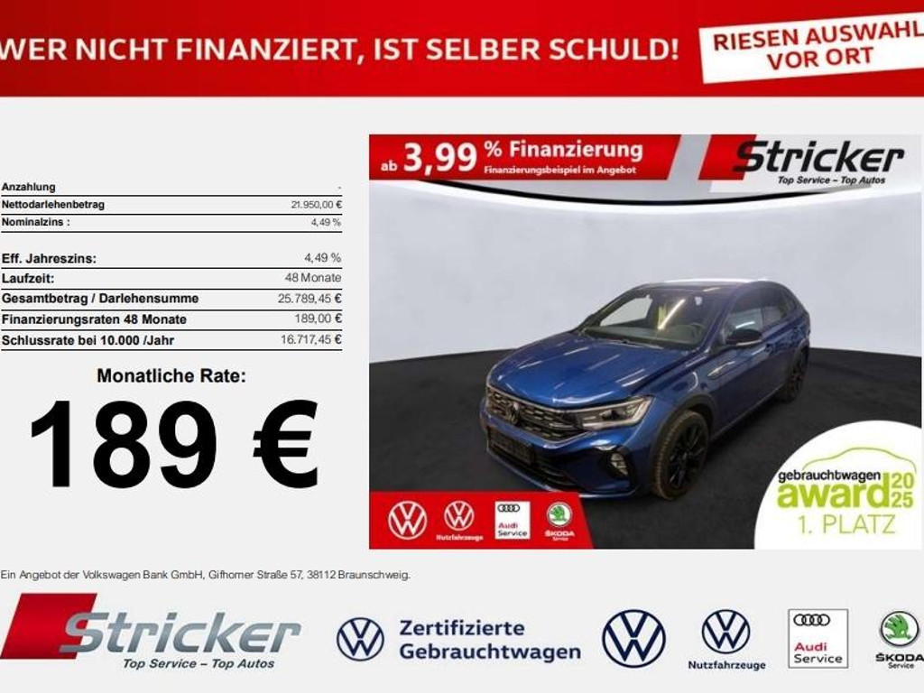 Volkswagen Taigo DSG R-Line 1.0 TSI