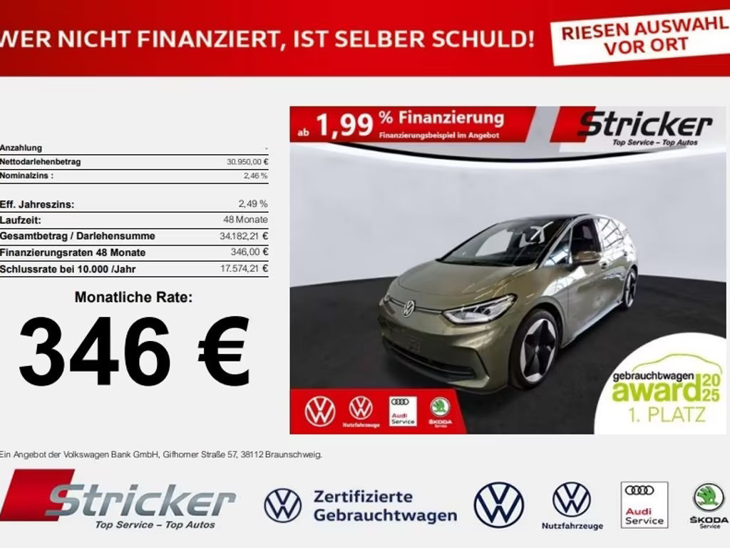 Volkswagen ID.3 Performance 77 KWh Pro 150 kW