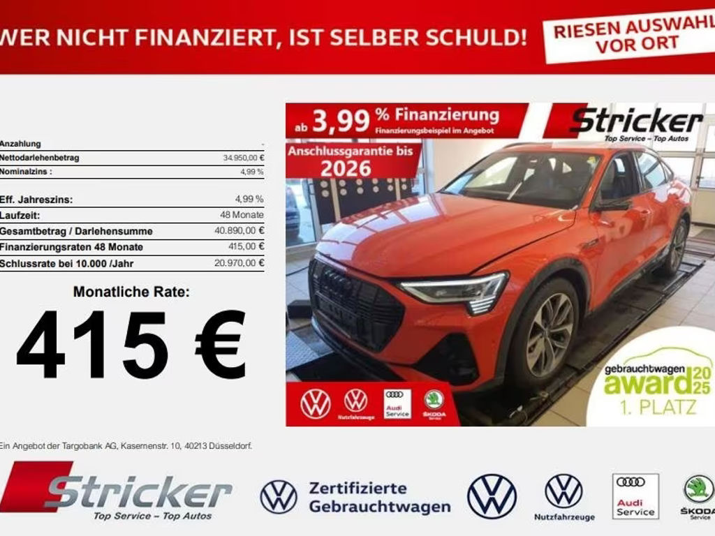 Audi e-tron Sportback Quattro S-Line 55