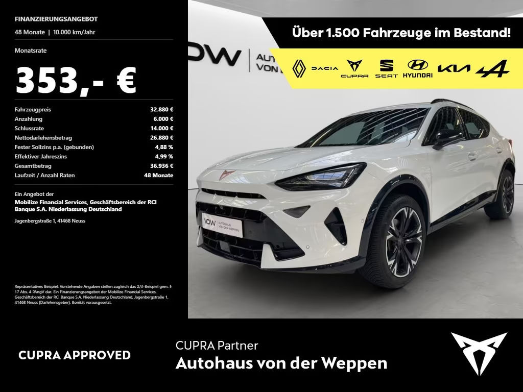 Cupra Formentor 1.5 eTSI TOP View SHZ Klima Navi