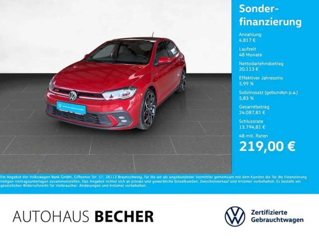 Volkswagen Polo DSG GTI 2.0 TSI