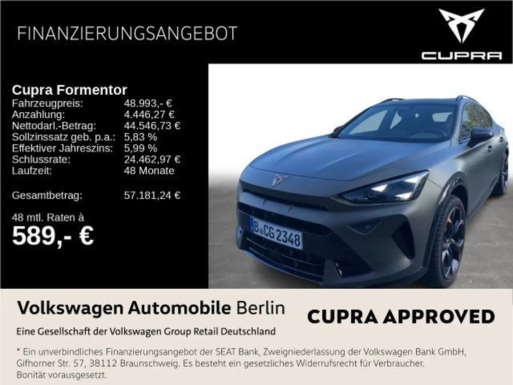 Cupra Formentor DSG VZ e-Hybrid