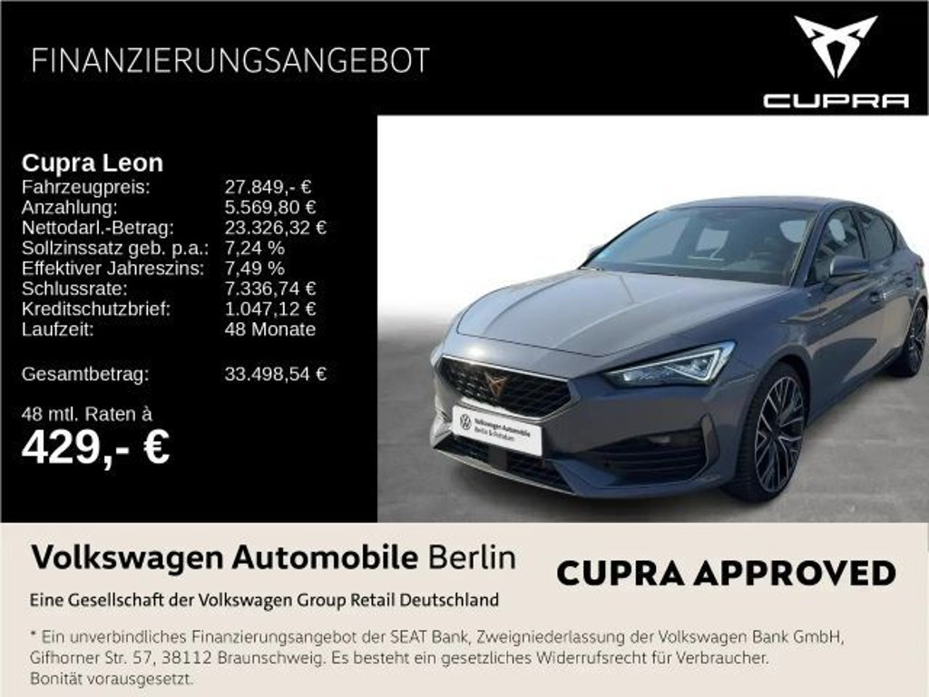 Cupra Leon 2.0 TSI DSG