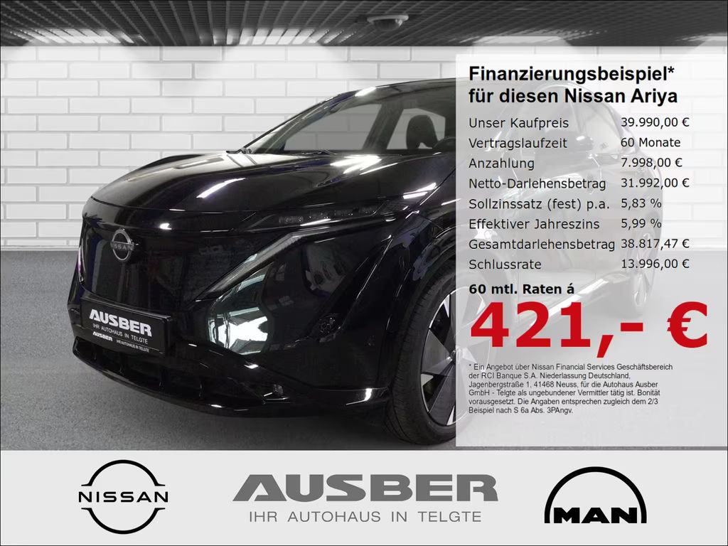 Nissan Ariya 87 kWh e-4ORCE Evolve