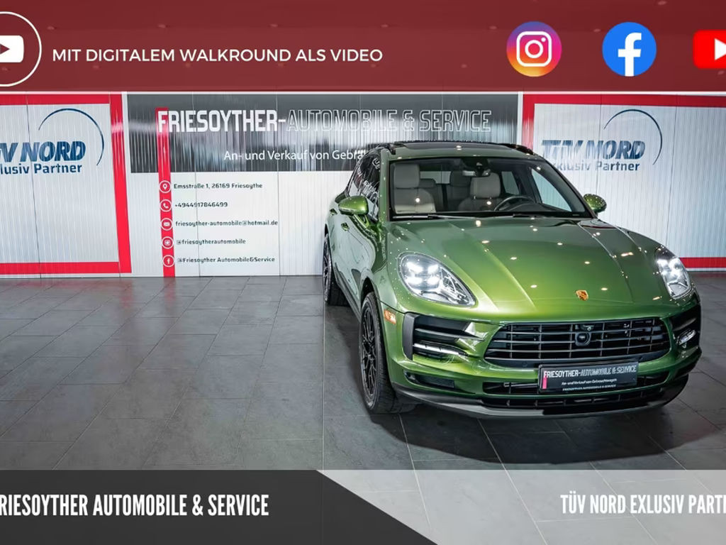 Porsche Macan Sport-Design Mambagrün Panorama PDLS Bose