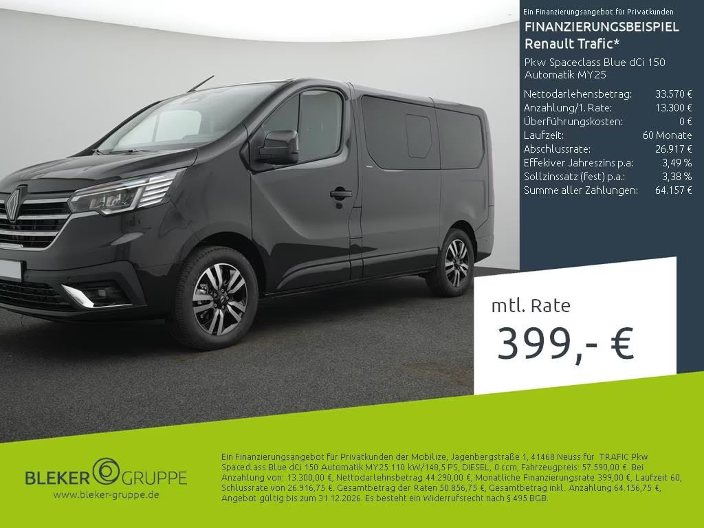 Renault Trafic dCi 150 Blue Spaceclass