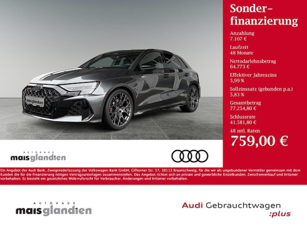 Audi RS3 Sportback Quattro S-Tronic