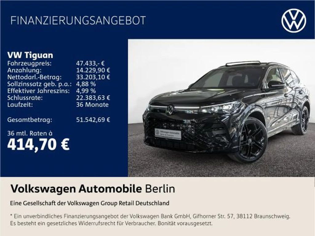 Volkswagen Tiguan R-Line 2.0 TDI