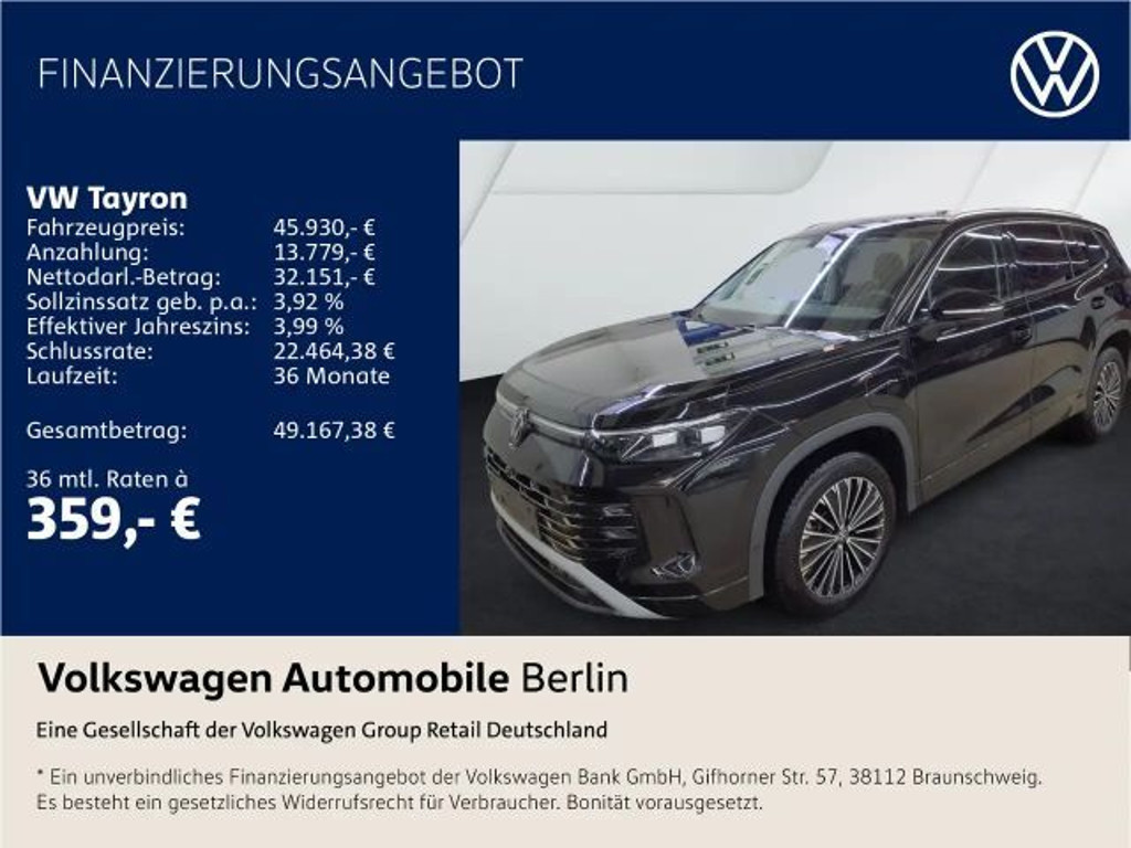 Volkswagen Tayron eHybrid 1.5 TSI Elegance Elegance
