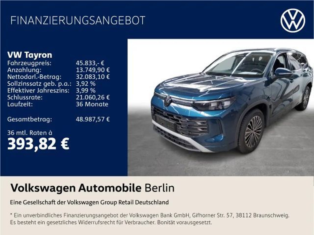 Volkswagen Tayron eHybrid 1.5 TSI Elegance Elegance