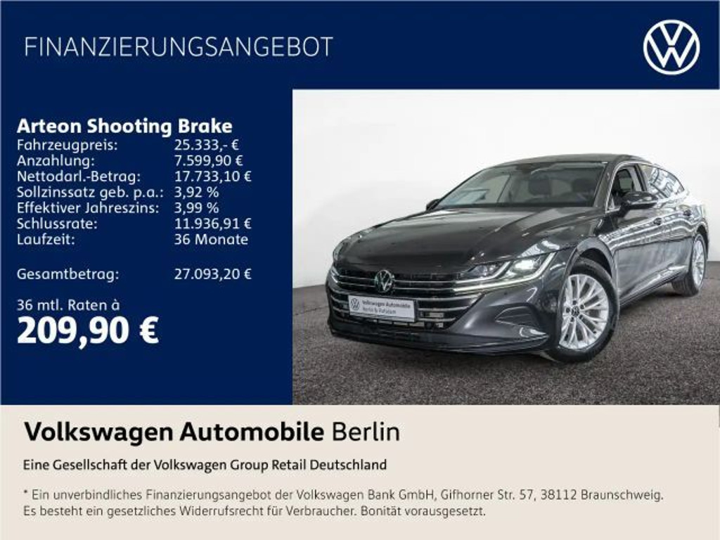 Volkswagen Arteon 2.0 TDI