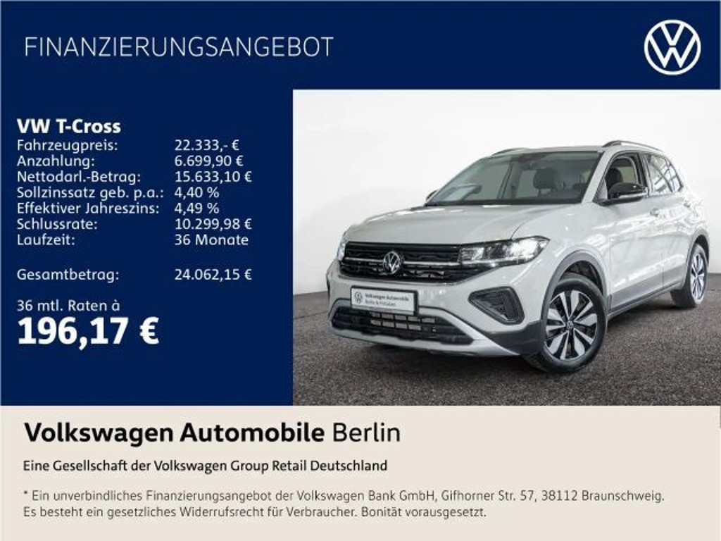 Volkswagen T-Cross 1.0 TSI