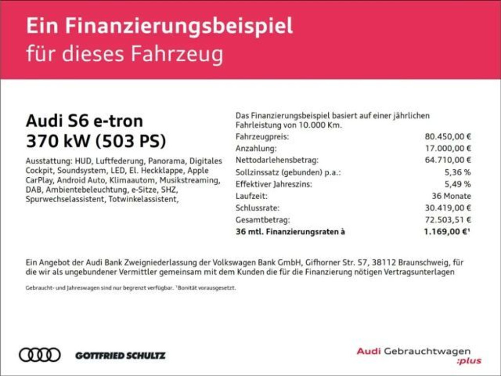 Audi S6 e-tron